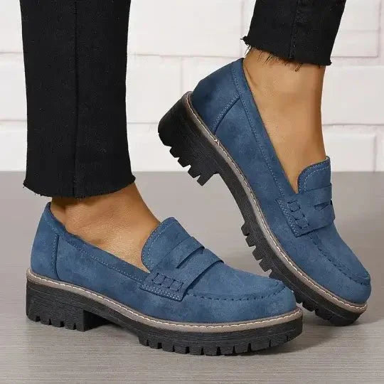 Mocassins slip-on avec semelle robuste | Rêve Bleu